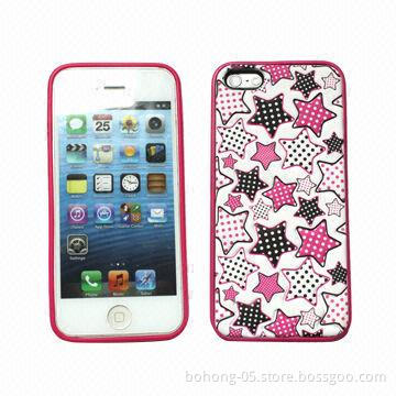 Cases for iPhone 5, Made of PC, TPU + PC Three-dimensional Foam Stick